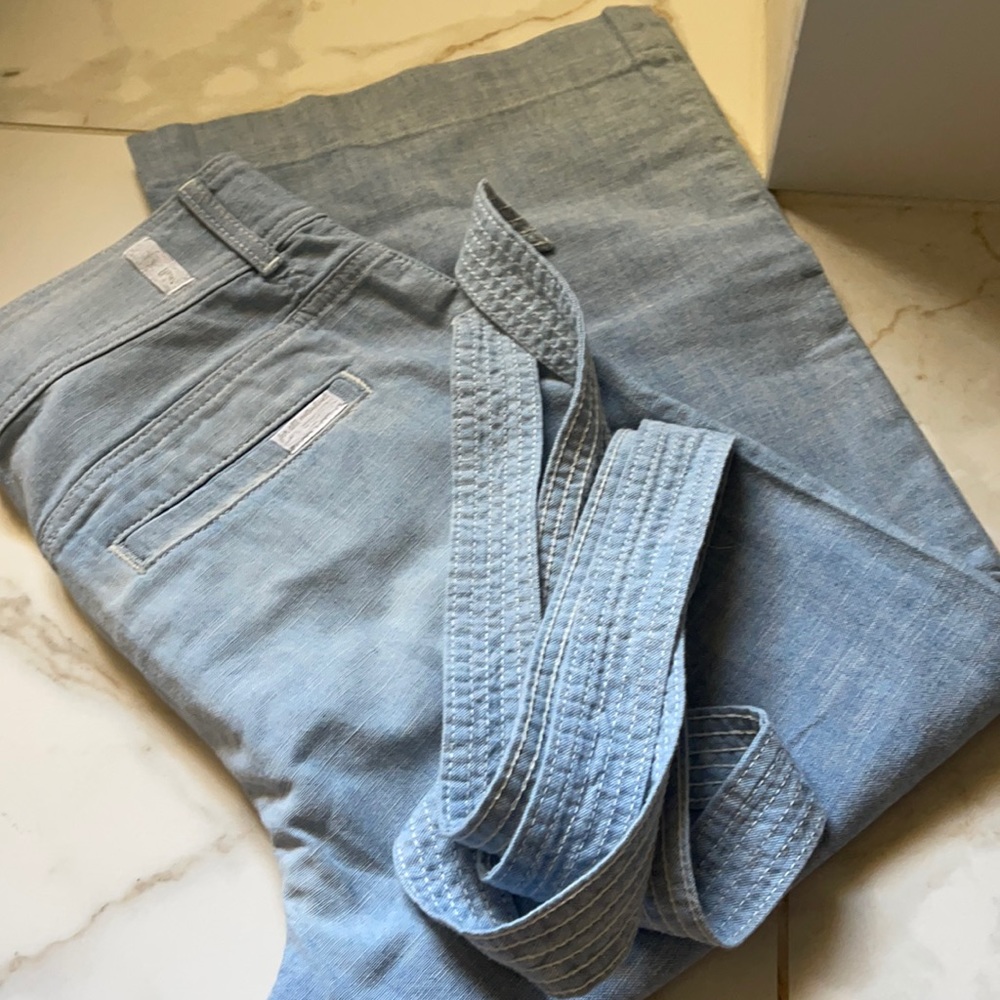 7 for all mankind wide leg trouser